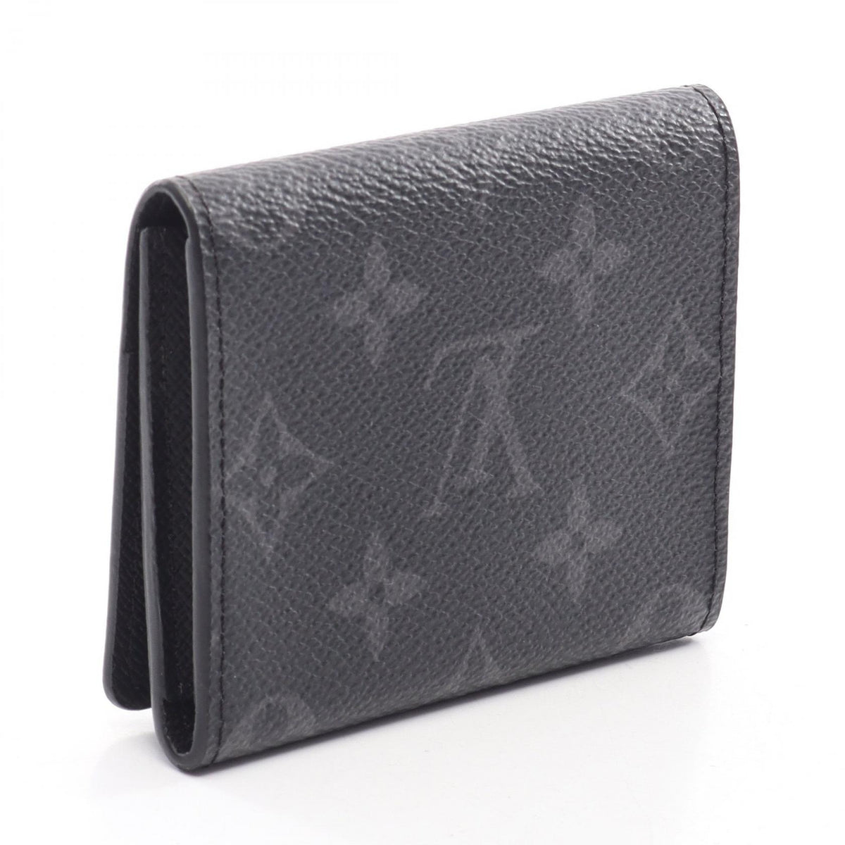 LOUIS VUITTON Monogram Eclipse Enveloppe Card Case Black