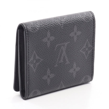 LOUIS VUITTON Monogram Eclipse Enveloppe Card Case Black
