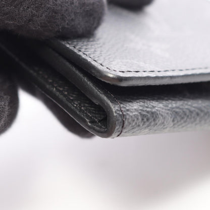 LOUIS VUITTON Monogram Eclipse Enveloppe Card Case Black
