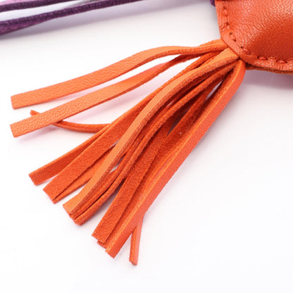 HERMES Rodeo PM Carnelian Lambskin Charm