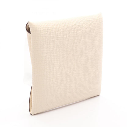 HERMES Bastia Nata Veau Epsom Purse White