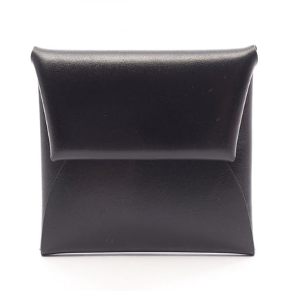 HERMES Bastia Box Calf Wallet Black