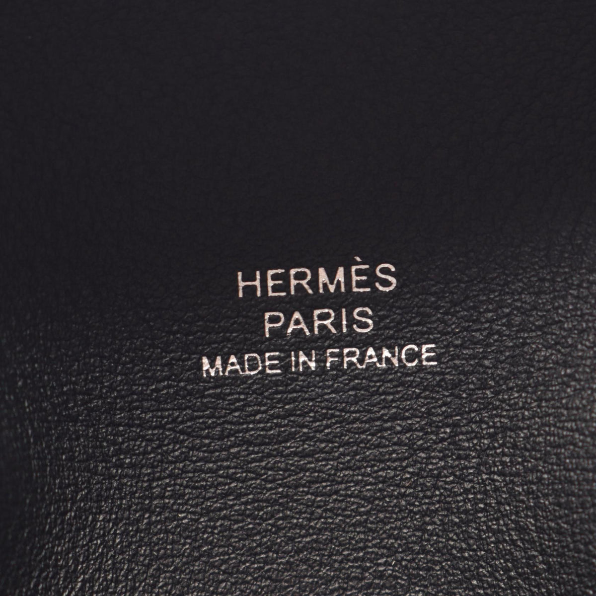 HERMES Bastia Box Calf Wallet Black