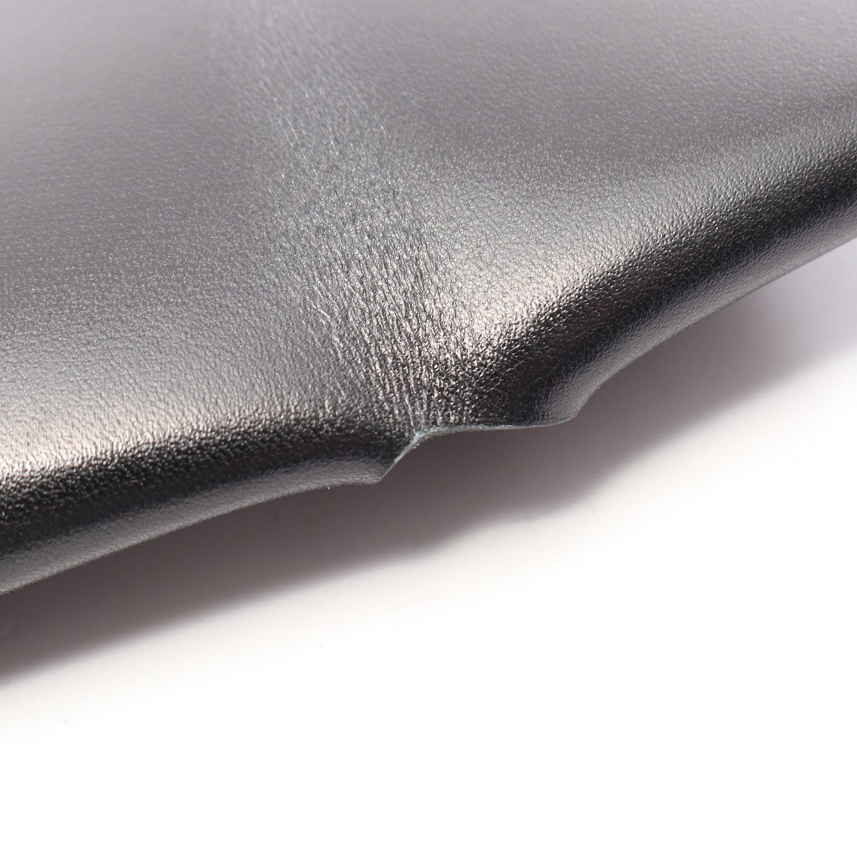 HERMES Bastia Box Calf Wallet Black
