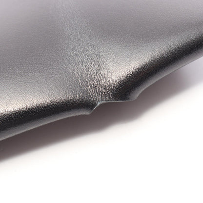 HERMES Bastia Box Calf Wallet Black