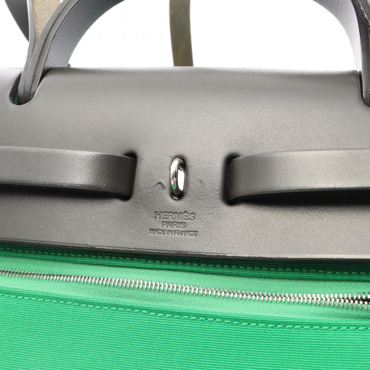 HERMES Herbag Zip PM 2-Way Leather Handbag