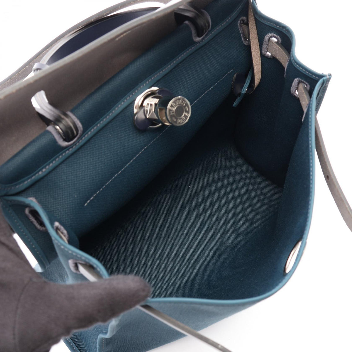 HERMES Herbag Zip PM Militaire Handbag