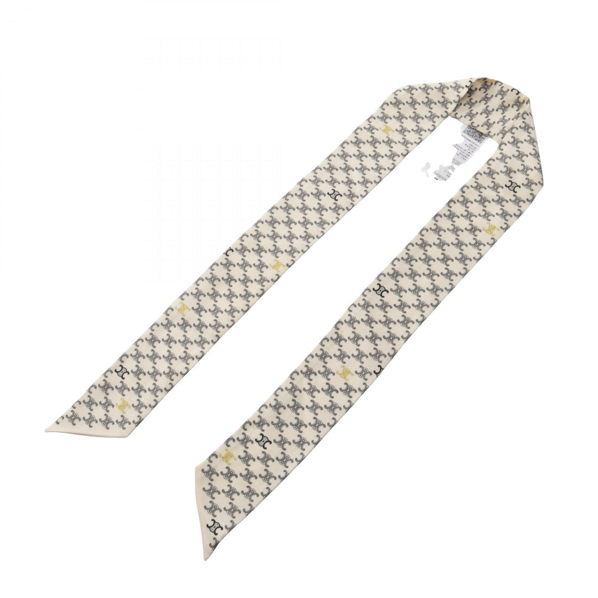 CELINE Lavalliere Triomphe Silk Scarf