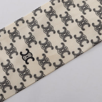 CELINE Lavalliere Triomphe Silk Scarf