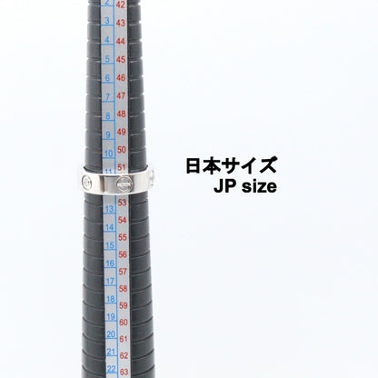 CARTIER K18WG Love Ring 3-Diamond Size JP 11