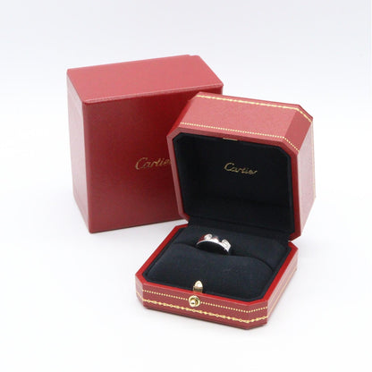 CARTIER K18WG Love Ring 3-Diamond Size JP 11