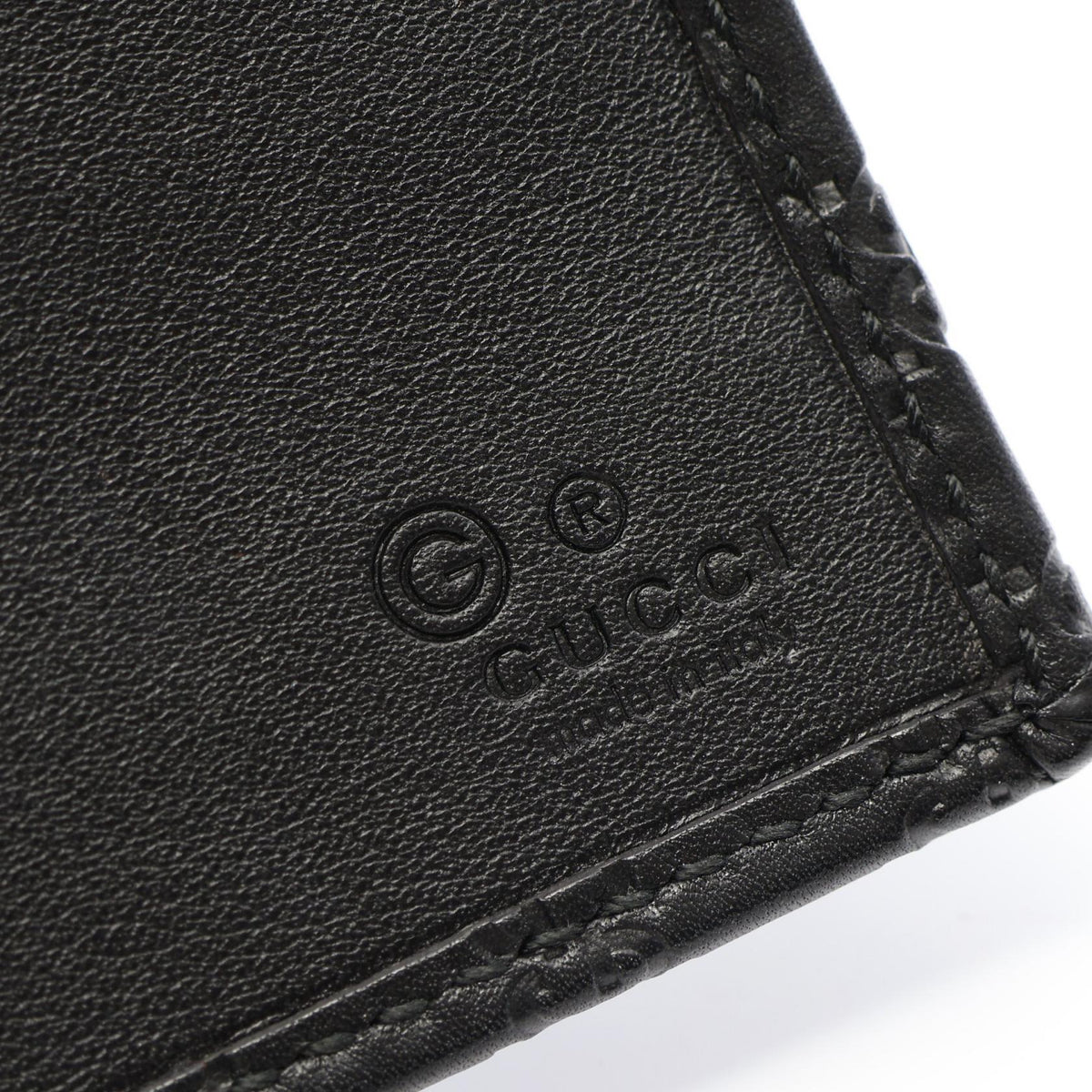 GUCCI Microguccissima Leather Wallet Black