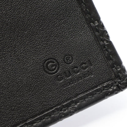 GUCCI Microguccissima Leather Wallet Black