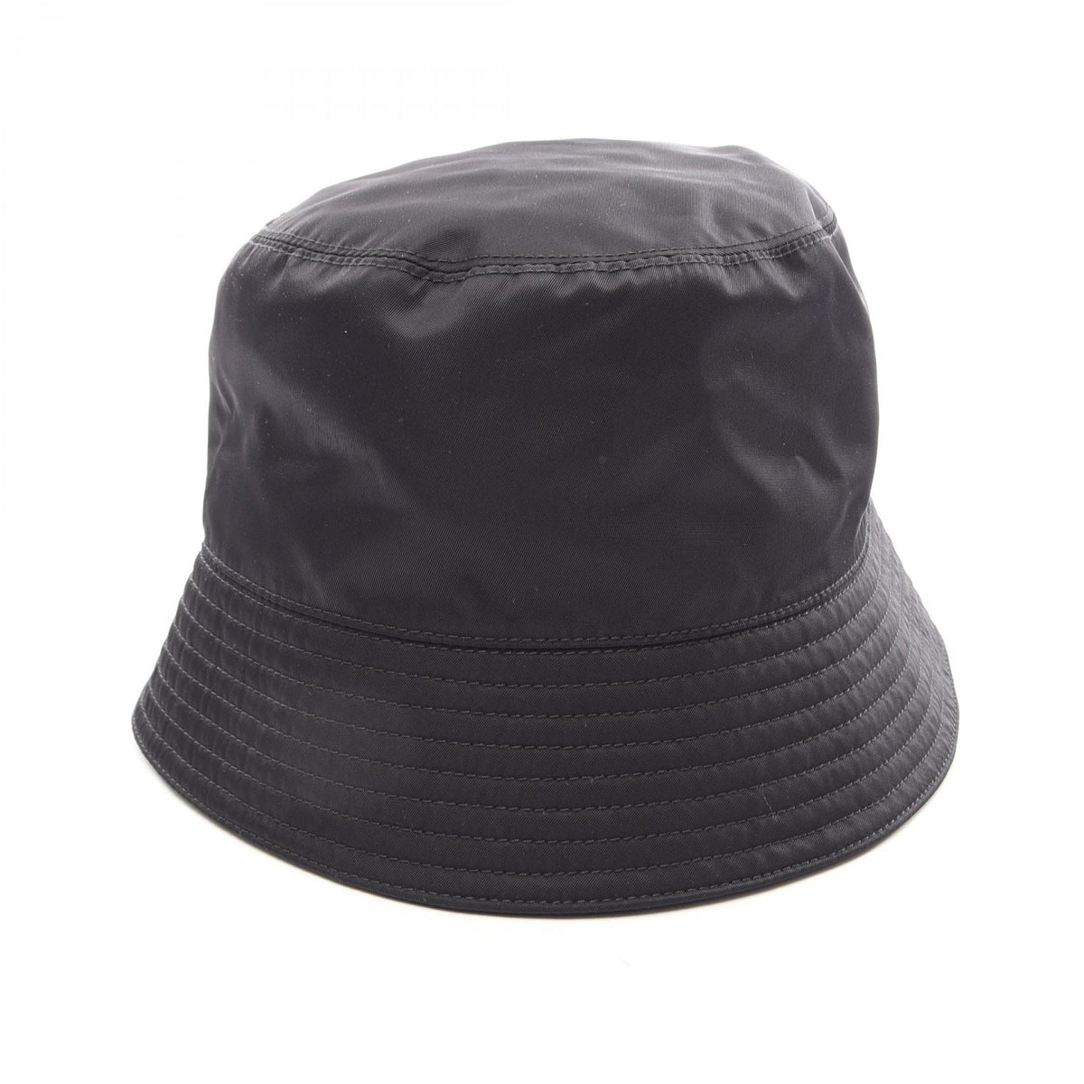 PRADA Re-Nylon Triangle Plate Bucket Hat Size S