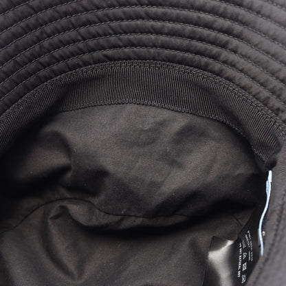 PRADA Re-Nylon Triangle Plate Bucket Hat Size S