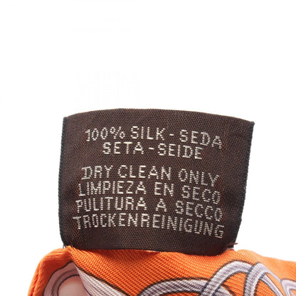 HERMES Twilly Lift Profile Scarf Orange