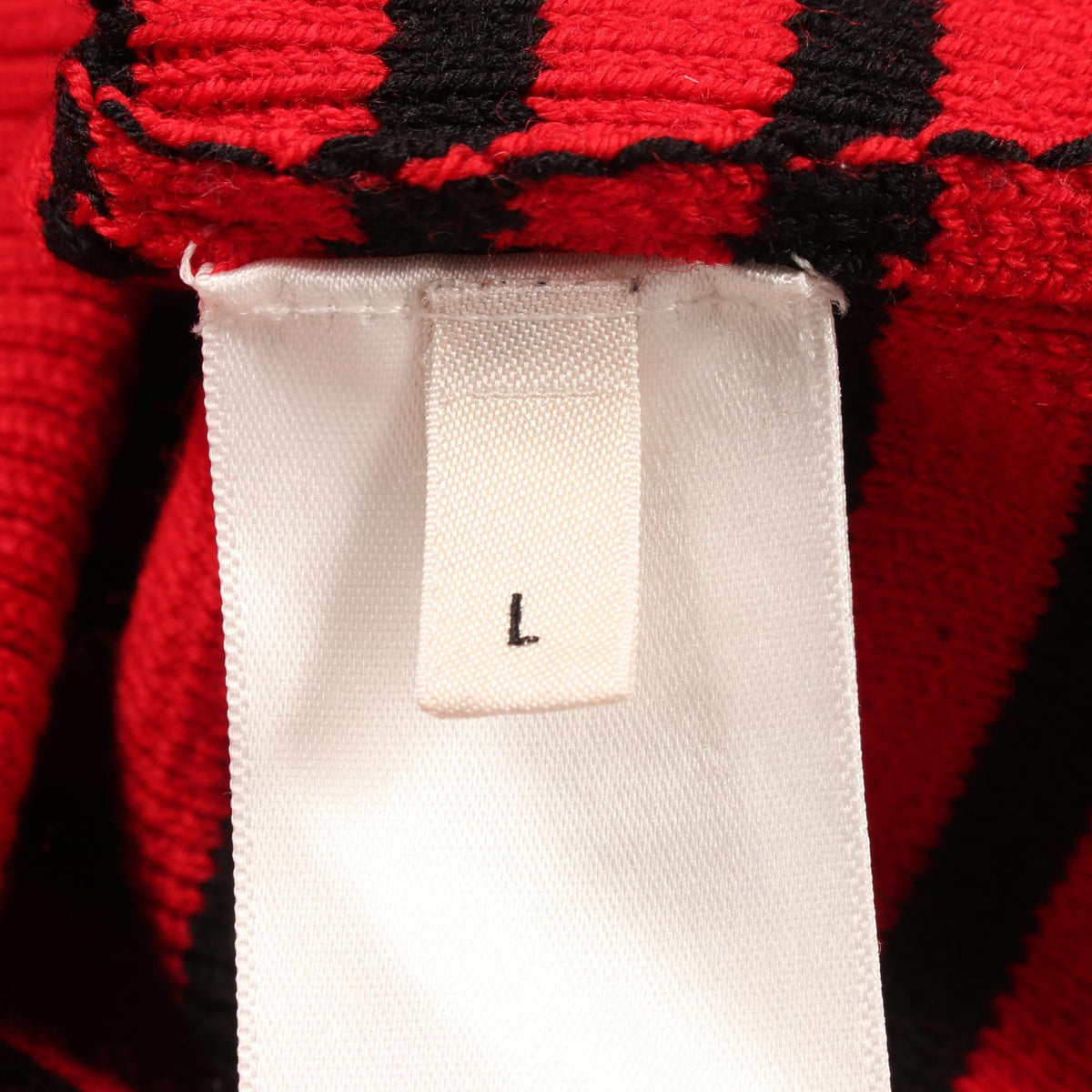 CELINE Striped Boat Neck Shoulder Zip Sweater Black Size L