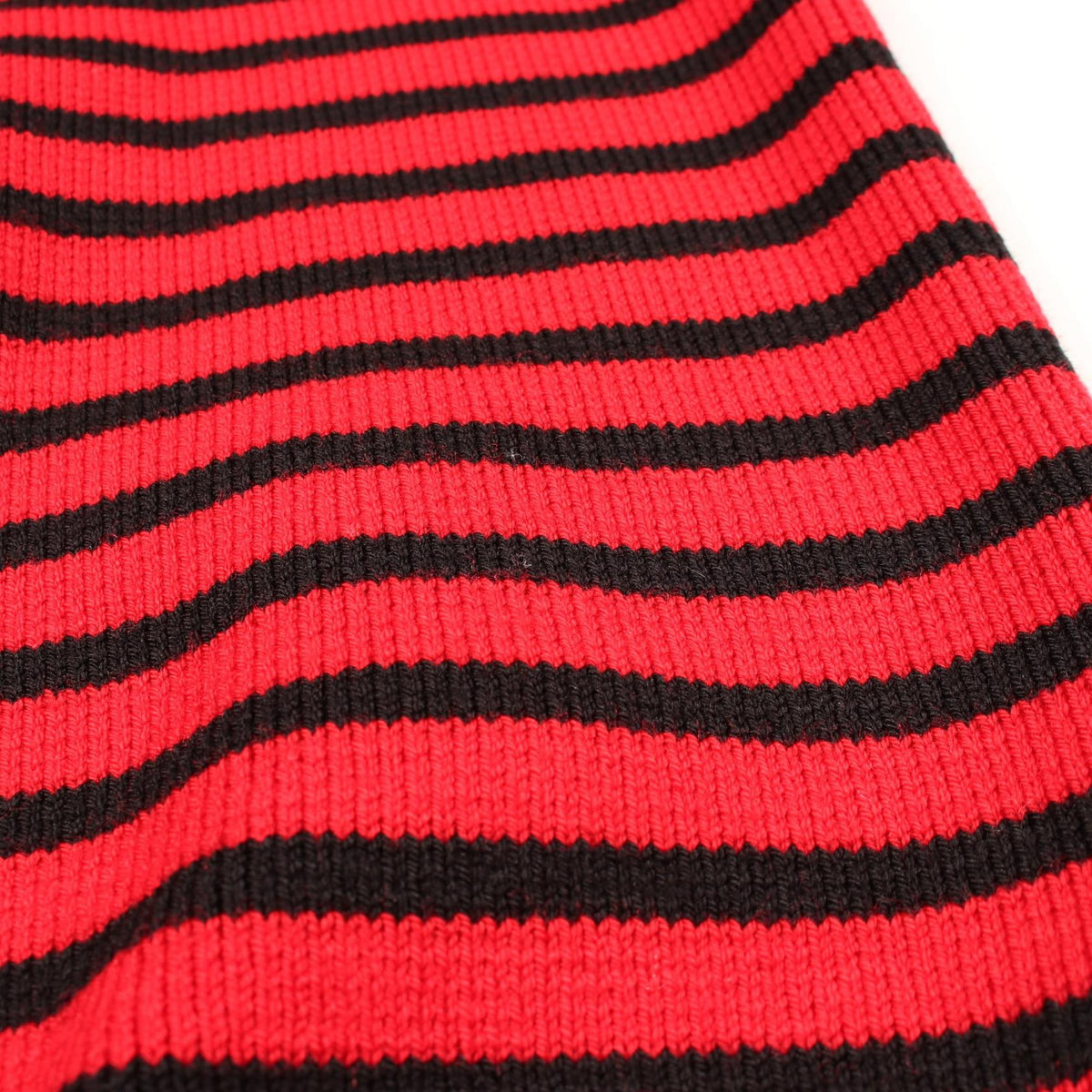 CELINE Striped Boat Neck Shoulder Zip Sweater Black Size L