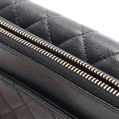 CHANEL Boy Chanel Caviar Phone Bag Black