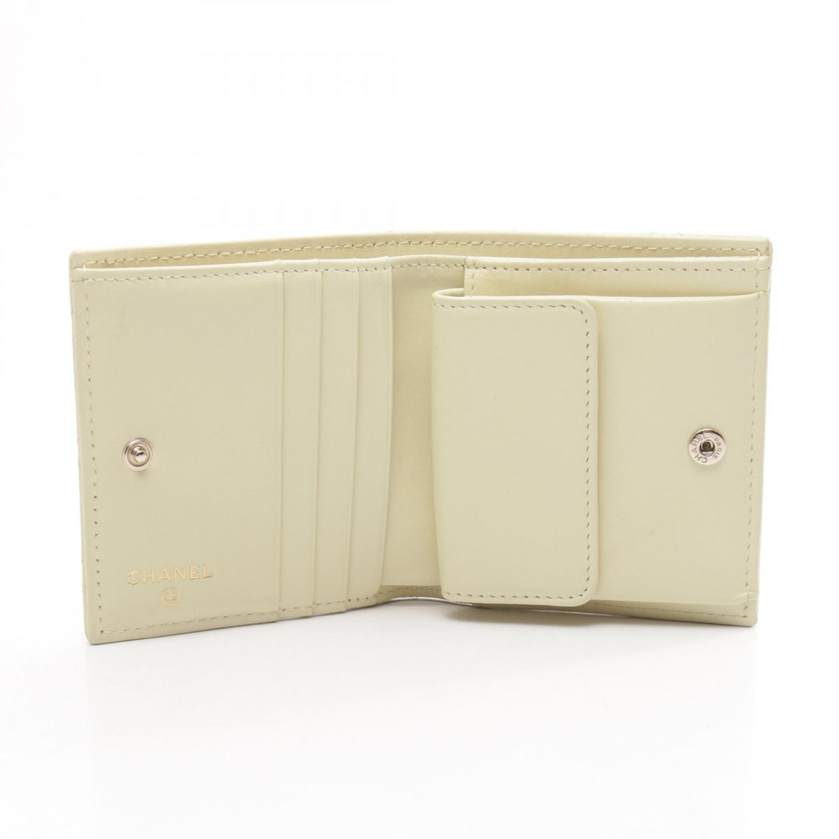 CHANEL Matelasse Classic Wallet Yellow