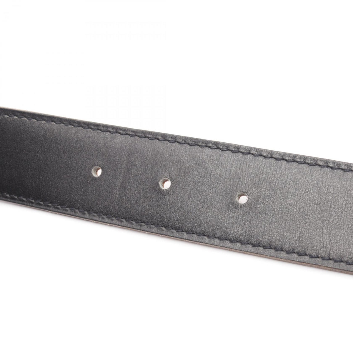 HERMES Constance Reversible H Belt Black/Brown Size 75