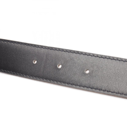 HERMES Constance Reversible H Belt Black/Brown Size 75