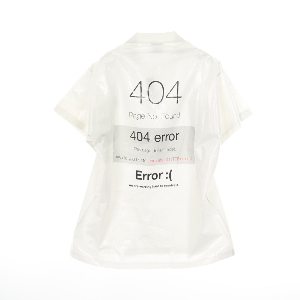 BALENCIAGA LOADING ERROR MISPLACED T-Shirt White Size L