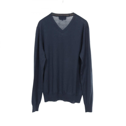 HERMES Wool Sweater Navy Size S