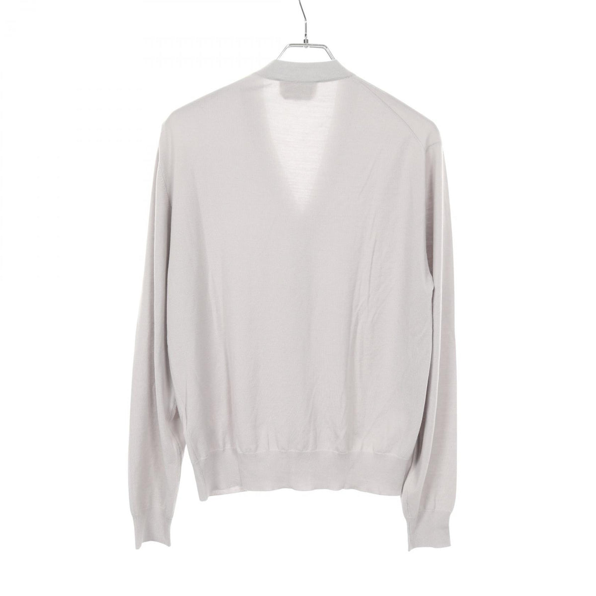 HERMES Wool Cardigan Gray Size S