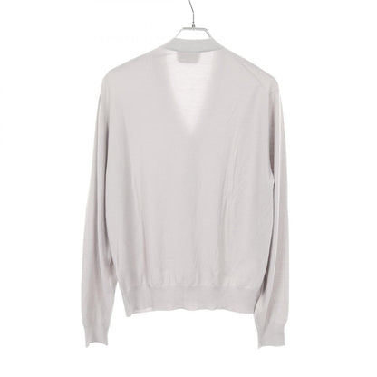 HERMES Wool Cardigan Gray Size S
