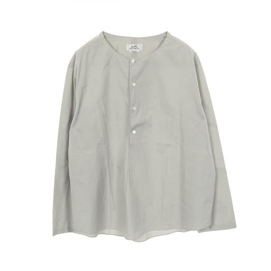 HERMES Cotton Pullover Sweatshirt Gray Size 17/43