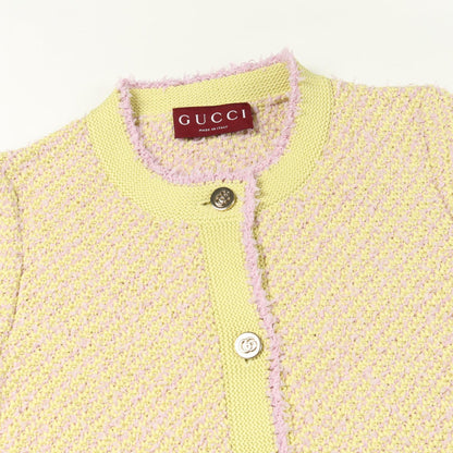 GUCCI Double G Button Cotton Cardigan Size XS