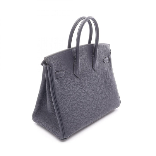 HERMES Birkin 25 Bleu Nuit Togo Bag Blue