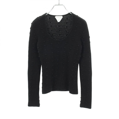 BOTTEGA VENETA Cotton Knit Sweater Black Size S