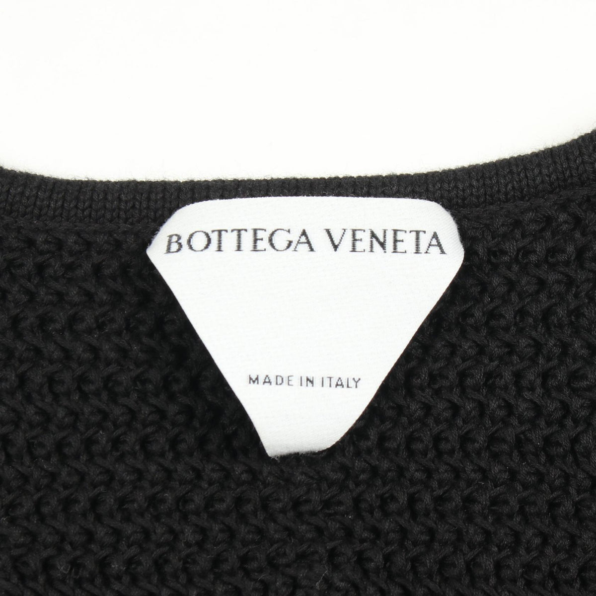 BOTTEGA VENETA Cotton Knit Sweater Black Size S