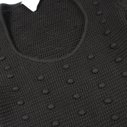BOTTEGA VENETA Cotton Knit Sweater Black Size S