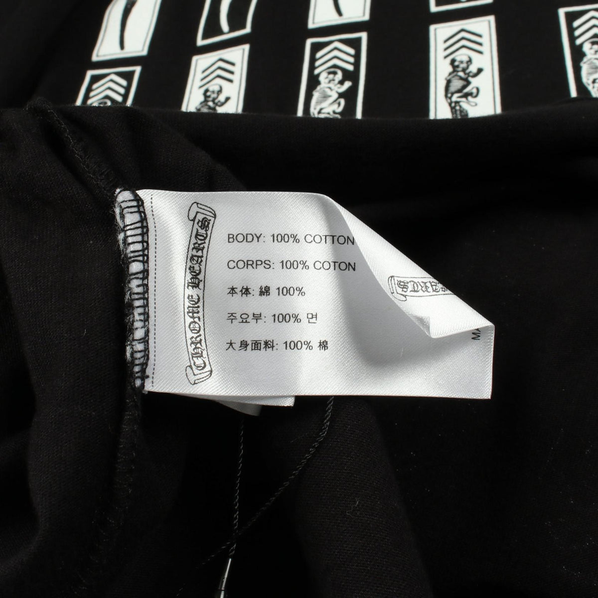 CHROME HEARTS FOTI JARVIS T-Shirt Black Size XL
