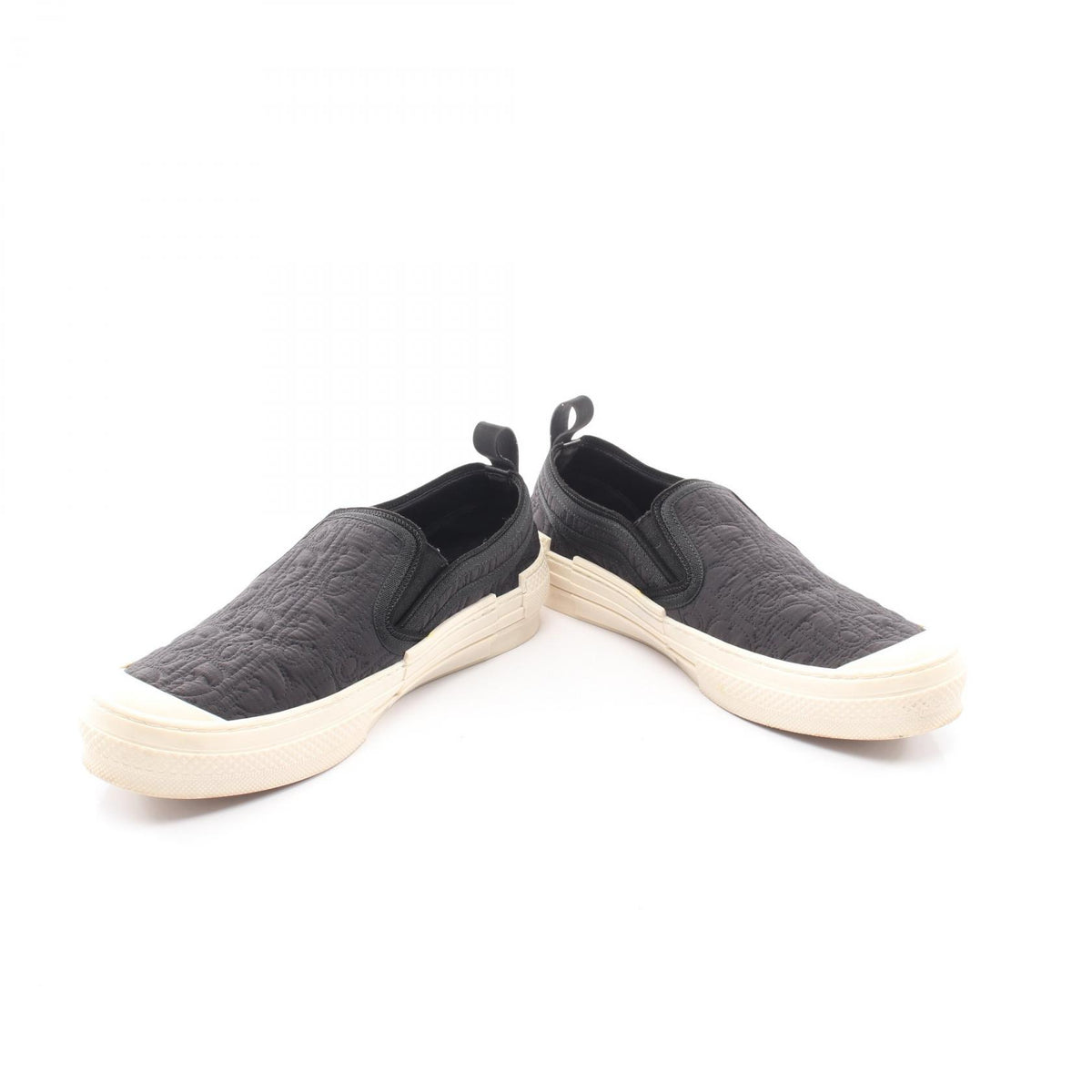 Dior Oblique Jacquard Fabric Slip-Ons Black Size EU 42