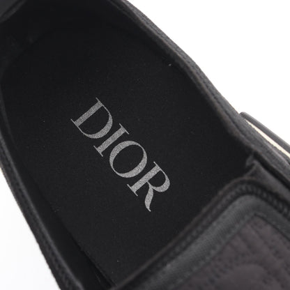 Dior Oblique Jacquard Fabric Slip-Ons Black Size EU 42