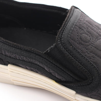 Dior Oblique Jacquard Fabric Slip-Ons Black Size EU 42