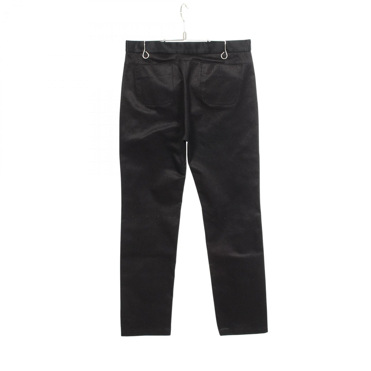 CHANEL Coco Mark Button Cotton Silk Jeans Size 38