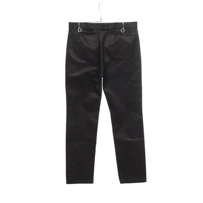 CHANEL Coco Mark Button Cotton Silk Jeans Size 38