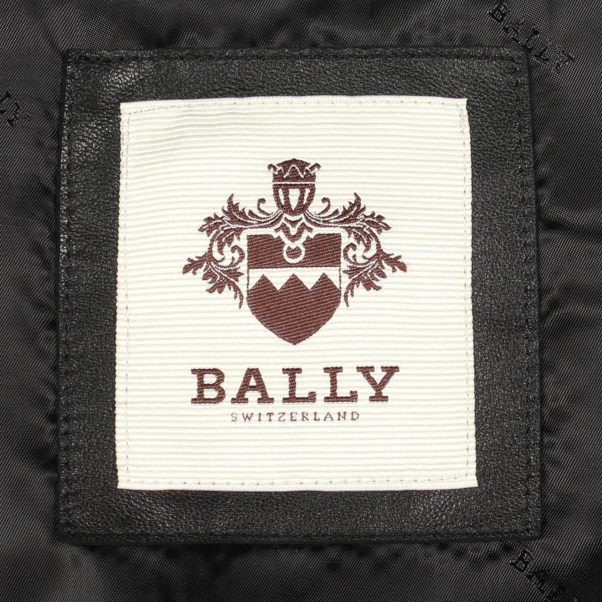 BALLY Frill Leather Jacket Black Size 36