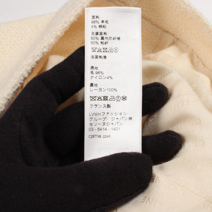 CELINE Tweed Short Sleeve Wool Jacket Size 38