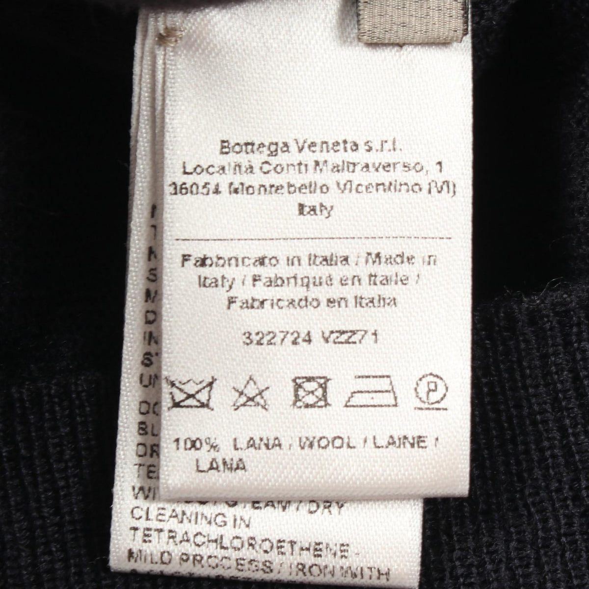 BOTTEGA VENETA Navy Wool Cardigan Size 38