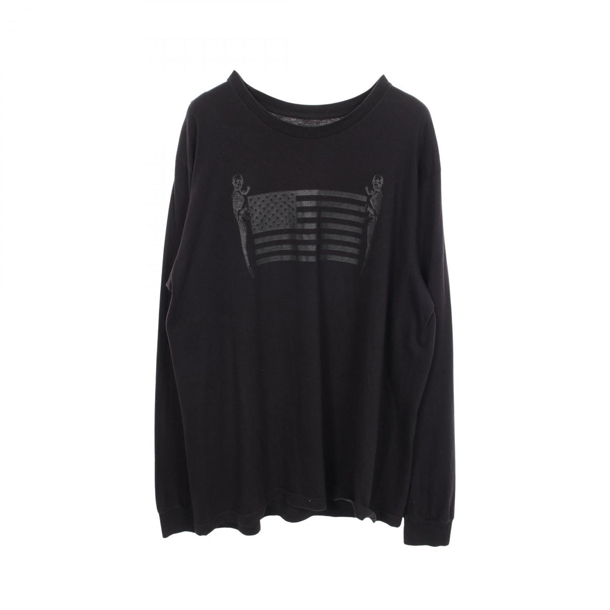 CHROME HEARTS FOTI JARVIS Cotton Long Sleeve T-Shirt Black Size XL