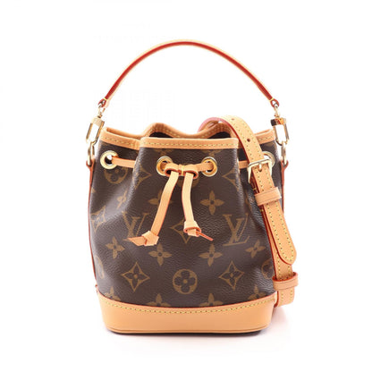 LOUIS VUITTON Nano Noe Monogram Bag Brown