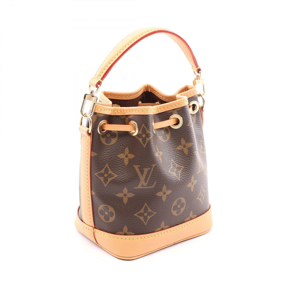 LOUIS VUITTON Nano Noe Monogram Bag Brown