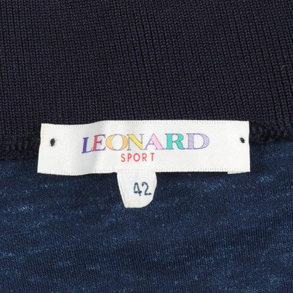 LEONARD SPORT Floral High Neck T-Shirt Size 42