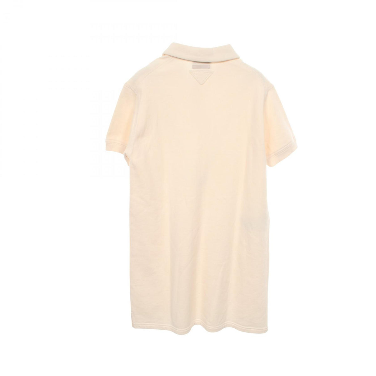 PRADA Logo 7 Print Cotton Sweatshirt Dress White Size XS